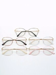 1 件装新款金属装饰变色猫眼镜女款