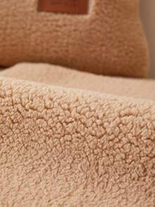 1pc Plush Thickened Sofa Cushion For Autumn And Winter, Modern Simple Style Non-Slip Art Fabric Sofa Cover, Machine Washable, Dust-Proof, Anti-Dirty, No-Fading, No-Shedding, Universal And Warm All Seasons - Coffee Brown - View 7