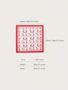 1 條女士幾何圖案印花圍巾 - 彩色 - 查看 2