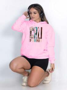 Women Sweatshirts - 淺粉色 - 查看 1