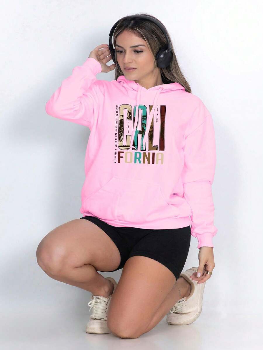 Women Sweatshirts - 淺粉色 - 查看 1