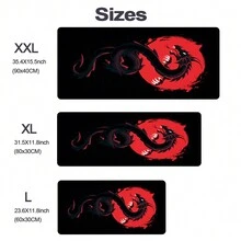 龍紋滑鼠墊電競辦公室墊滑鼠墊輕量級遊戲房間配件桌墊藝術鍵盤墊900x400 Mausepad公司 - 彩色 - 查看 2