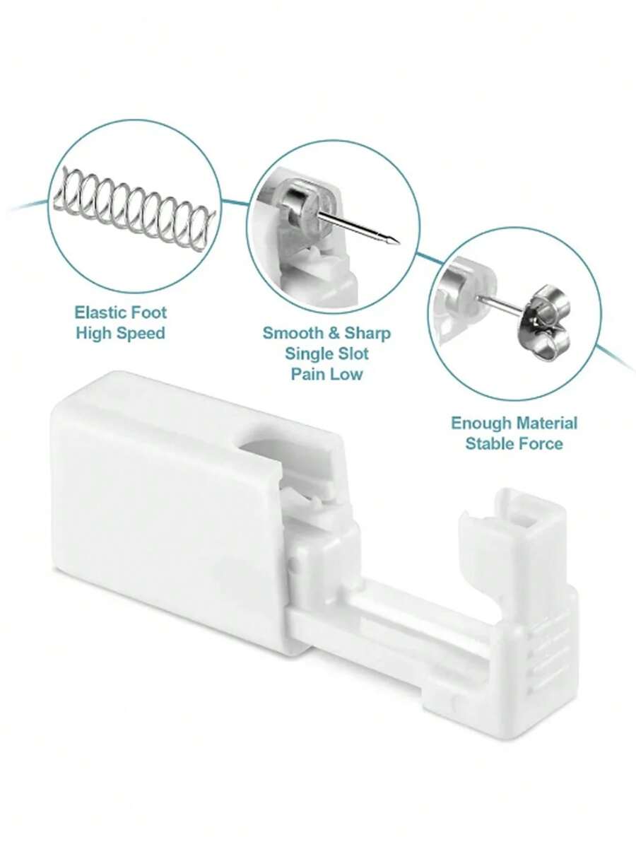 2pcs/Set Disposable Ear Piercing Gun Kit, Ear And Nose Puncture Tool