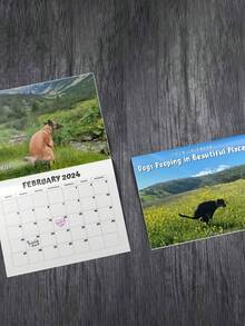 2024 Dog Poop Calendar, Dog Poop Calendar, Fun New Year Calendar, Hanging Calendar - Multicolor - View 5