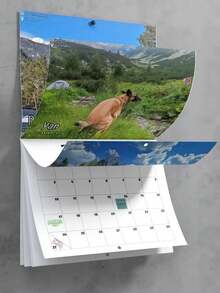 2024 Dog Poop Calendar, Dog Poop Calendar, Fun New Year Calendar, Hanging Calendar - Multicolor - View 3