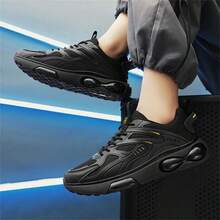 Men's Casual Sports Shoes - Black - View 3