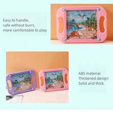 1 件有趣的青少年手持迷宮桌遊；訓練視力、智力、平衡和協調能力；一個很棒的玩具禮物,可以提高注意力並控制彈珠到達終點 - 粉色 - 查看 5