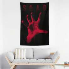 1pc Multi-Functional Simple Style Fabric Wall Art Tapestry For Room Decoration, Suitable For Boy's/Girl's Bedroom Aesthetic, With Installation Tools, Flag For Room, Room Decor, Tapestry, Wall Decor ,Room Stuffs, Flags For Room, Home Decor, Wall Tapestry - Multicolor - View 4