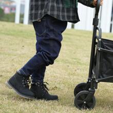 Kids Classic Zipper Lace Up Waterproof Wedding Party Prom Comfort Work Boot Fall Winter Boys Shoes Birthday Halloween Christmas Gifts - màu đen - Xem 2
