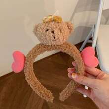 卡通熊心形頭飾,多功能戶外頭帶,生日禮物,萬聖節和感恩節派對頭飾 - 彩色 - 查看 11