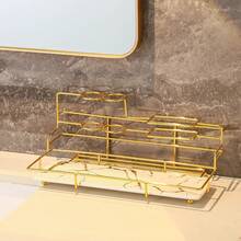 三口之家牙杯連牙刷杯和收納架,四杯豪華情侶牙刷杯 - 黑與白 - 查看 2