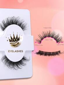 3款式9對混合手工假睫毛,自然、3d、十字、修長,柔軟不刺激,適合日常彩妝,超高性價比