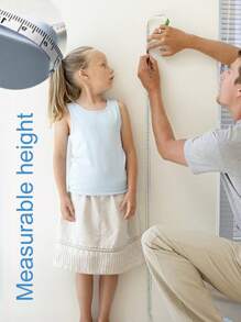 1pc Deli Mini Retractable Tape Measure Accurate Measuring Tool For Body Measurements Including Chest, Waist, Hip And Height - Blue - View 6