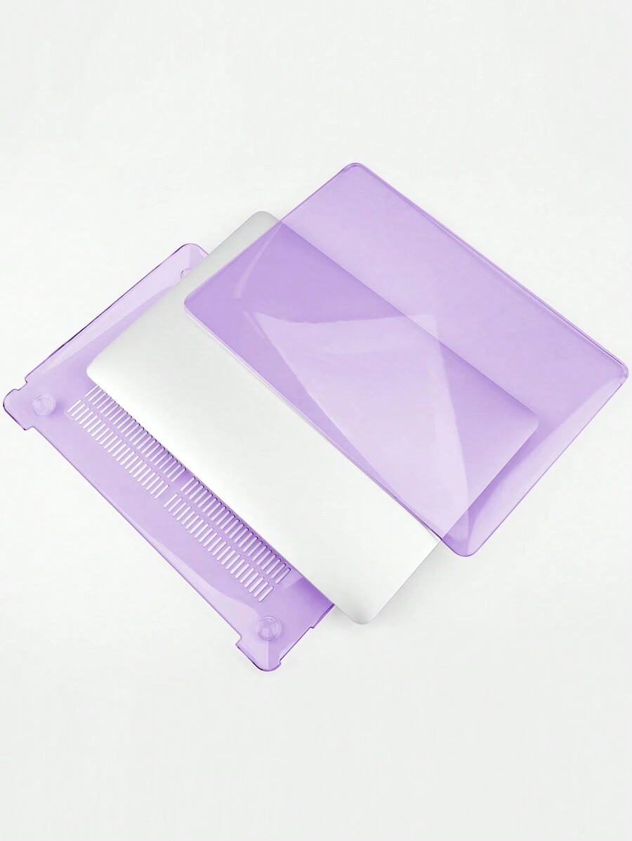 TECOOL 2入組水晶外殼兼容macbook Air/pro,塑料硬殼 - 水晶紫色 - 查看 1