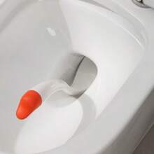 1pc Goose-Shaped Toilet Brush Set - White - View 5