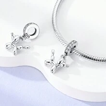 Silver Plated Charm White Balloon Unicorn Series Charm Bead Is Suitable For Diy Female Bracelet  Pendants - Silver - View 3