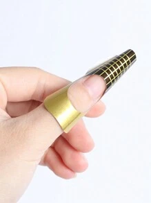 50pcs Nail Art UV Gel Tips Extension Builder Form Acrylic French Nails Tips Extension Stencil Guide Stickers For Manicure Tools,Nail Supplies,Nail Tools,Nail Art Tools,Back To School,Nails,Nail Tools For Press On Nails