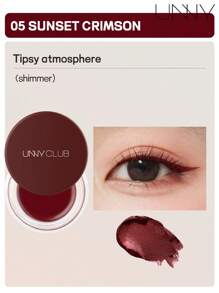 unny club 1 件装凝胶眼线笔，无需铅笔刷，防水持久眼线膏凝胶，高强度颜料防晕染眼线眉笔化妆品，防水 - 05緋紅 - 查看 2