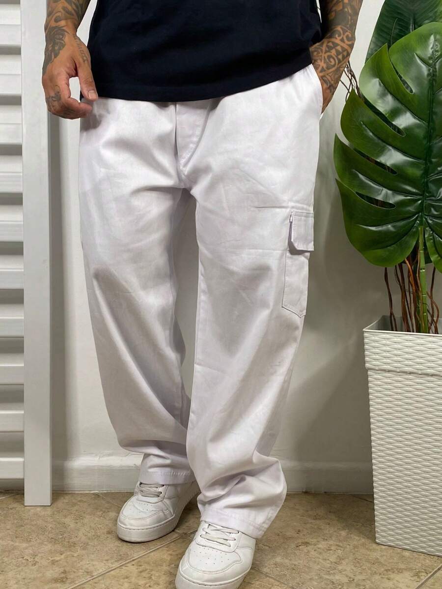 Men Jeans - 白色 - 查看 1