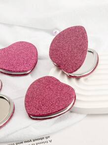 1入夾層pu皮革雙面化妝鏡,高清鏡面,單面2倍放大。適用於媽媽、姑媽、祖母、女兒、侄女、姐妹、新娘、伴娘等人士。獨特的設計散發溫暖,是慶祝節日、生日、婚禮、母親節和情人節的完美禮物 - 彩色 - 查看 8