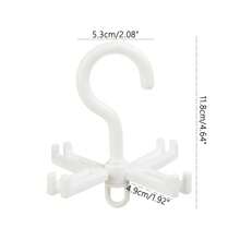 1 pièce Crochet de rangement multifonctionnel noir et blanc pour ceinture, cravate, foulard, pantalon, avec un design pliable
