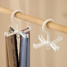 1 pièce Crochet de rangement multifonctionnel noir et blanc pour ceinture, cravate, foulard, pantalon, avec un design pliable
