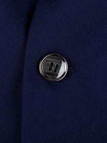 4pcs Young Boy Formal Suit Set, Including Jacket, Vest, Pants And Bow Tie, For Autumn/Winter - Navy Blue - View 9