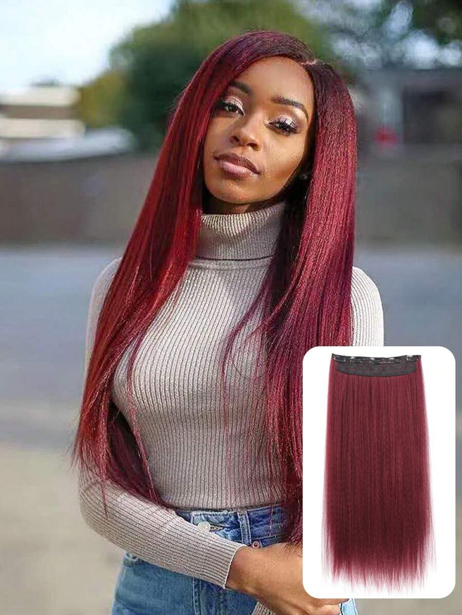 1PC 24Inchs Hair Extensions Clip In For Kinky Straight Clip In Hair