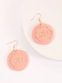 木盤刻有媽媽、娜娜、老師、阿姨、妻子、rn 吊墜耳環,送給母親、奶奶、阿姨、妻子和護士的禮物 - Earring - 查看 19