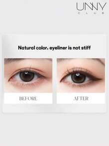 unny club 1pc Gel Eyeliner, With No  Pencil Brush, Waterproof Long Lasting Cream Eyeliner Gel, High-Intensity Pigments Smudge-Proof Eye Liner Eyebrow Makeup, Water-Resistant - 04巧克力棕 - 查看 8