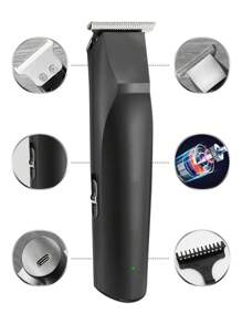 男士電動剃髮器usb充電電動修剪器0毫米刀頭剃髮器剪髮機 - 黑色 - 查看 5