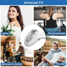 1入組、無電機械自清洗的清潔臀洗器,可掛牆式牛仔配件,雙重噴嘴（女性/後部洗滌）,適用於現有馬桶的衛生清潔臀洗器,水壓可調,冷水噴頭,有不鏽鋼進水口 - 白色 - 查看 6