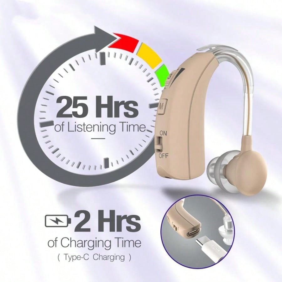 1 Pair USB Data Cable Power Supply For The Elderly Hearing AIDS Durable