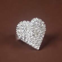 Nhẫn trang trí Rhinestone - Bạc - Xem 6
