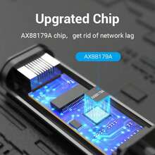 Bộ Chuyển Đổi USB C Sang RJ45 Gigabit Ethernet Thunderbolt 3 Tương Thích 10/100/1000Mbps Cho Máy Tính Laptop, Điện Thoại Máy Tính Bảng - Xám - Xem 9