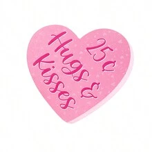 1入 节日派对装饰品 - 情人节告白木质手工家居装饰饰品 - 彩色 - 查看 4