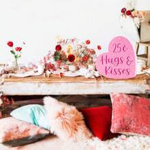 1入 节日派对装饰品 - 情人节告白木质手工家居装饰饰品 - 彩色 - 查看 3