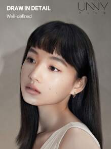 unny club Dual-Sided EyeBrow Pencil, 1.5mm Fine Tip, Shapes, Defines, Fills Brow Makeup, With Brush, Long-Lasting, Waterproof And Sweatproof