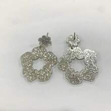 情人節花卉設計耳環 - 無色 - 查看 5