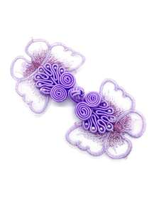 5 Piezas Accesorio Multiusos Para El Vestuario Tradicional Chino Hanfu, Bordado O Encaje Retro, Cinta De Organza, Moño - Rosa vieja - Ver 9