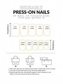 24 cái Tiếng Pháp Kích thước trung bình Hình vuông Móng giả Với Màu sắc thay đổi dần Thiết kế , Bao gồm 1 cái Của Thạch Gel Và 1 cái Giũa móng tay , Có thể tháo rời Phong cách , Hoàn hảo Cho bữa tiệc , Nhảy , Và Hằng ngày - Nhiều màu - Xem 6