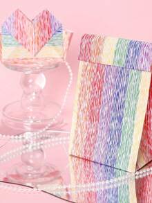 4 Pcs/Set, Colorful Striped Party Gift Wrapping Paper Birthday Wedding Decoration Gift Party Decoration White Kraft Paper Pink Gift Wrapping, Wrapping Paper, Tissue Paper, Flower Bouquet Supplies, Gift Wrapping Paper, Flower Wrapping Paper, - Multicolor - View 6