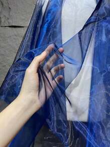 1pc Ancient Two Gradient Semi-Transparent Water Light Organza Fabric Vintage Creative Dress Wedding Dress Skirt Designer Fabric