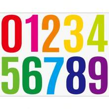 1pc Waterproof House Number Sticker, Can Be Used As Wall Sticker, Mailbox Decoration - Multicolor - View 4