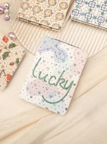 Exquisite Rectangular Folding Mirror With Floral Pattern, 2X Magnification HD Glass, Perfect Gift For Mom, Aunt, Grandmother, Daughter, Niece, Sister, Bride, Bridesmaid, Ideal For Holidays, Birthdays, Weddings, Mother'S Day, Valentine'S Day - Multicolor - View 11