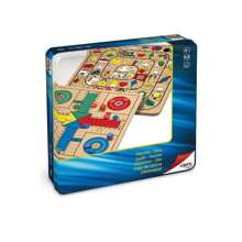 Juego Parchis 4 y Oca de madera en caja de metal 25,5x25,5 cm ✅ Entrega 24/48h a España (península) - Juegos de Mesa Clásicos - Juegos de Mesa en Familia - Juegos de Mesa para Niños - Juegos de Mesa Tablero - Cayro - Ref. 752 - Multicolor - Ver 1
