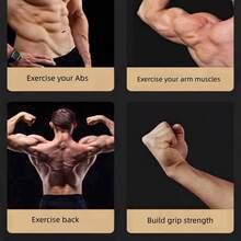 8字型金屬可調節阻力速度力量手臂運動器,手臂力量訓練健身器材,適用於家庭訓練 - 銀色 - 查看 6