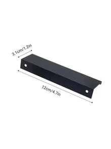 2 Stücke/5 Stücke/10 Stücke Unsichtbare Schrank-griffe Für Schubladen In Schwarz, Türgriff Aus Simples, Modernes Und Verstecktes Design Für Küchenschränke