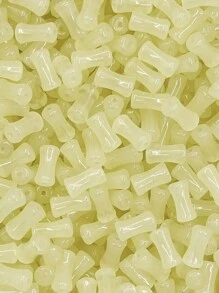 30 顆 6*12 毫米純色玻璃竹珠用於手工手鍊、diy 珠寶製作、項鍊、耳環、鑰匙鏈 - 6x12mm竹節珠 - 查看 13