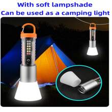 1 Pc Flashlight  High Lumens,Bright, Zoomable, Waterproof, Powerful, Emergency Tactical A100 LED Flashlights For Home And 8 Modes, Flashlight For Camping Gear,Hiking,Walking  Small Gifts Below $10 - Orange - View 1